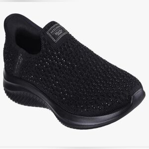 SKECHERS X MARTHA STEWART SLIP-INS:ULTRA FLEX 3.0 NEPTUNE. BLACK.